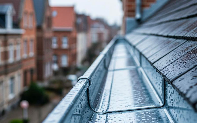Travaux de zinguerie de façade en briques à Dottignies
