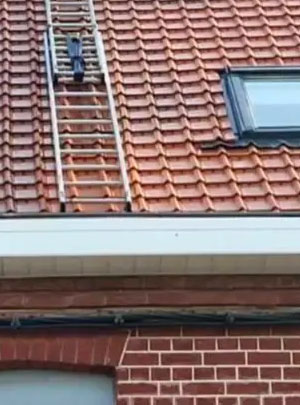 Démoussage et nettoyage de toiture à Dottignies